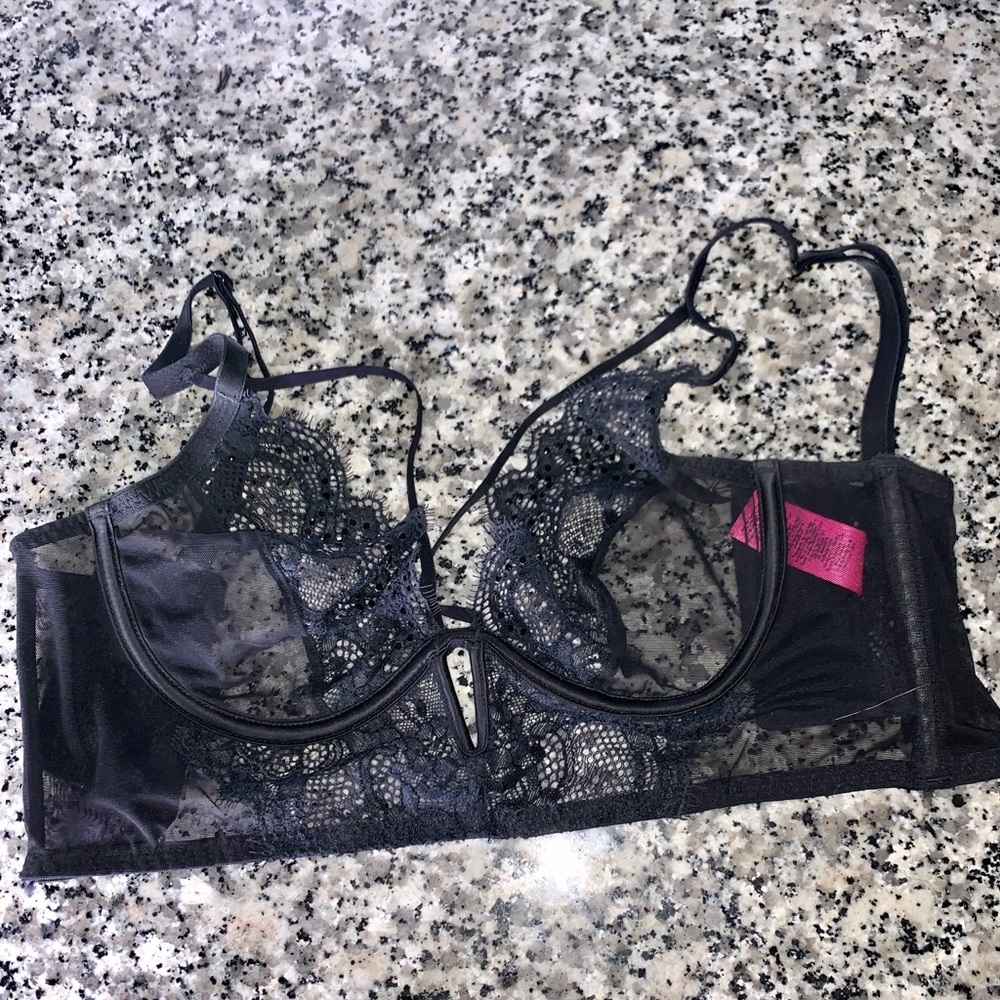 Mesh lingerie bra